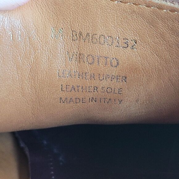 Bruno Magli Italian Made Brown Leather Lace Up Loafers Men's Size 11.5 - Picture 10 of 16